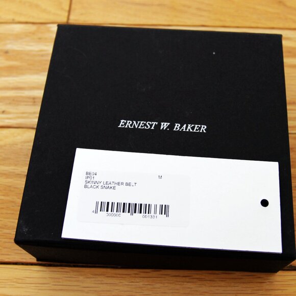 BNWT SS25 ERNEST W. BAKER SKINNY LEATHER BELT S & M & XL - Picture 2 of 5